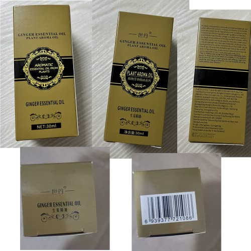 (2pc 60ml) Belly Drainage Ginger Oil, Slimming Tummy Ginger Oil, Ginger Oil Drainage Massage YG LianKai uk supplements