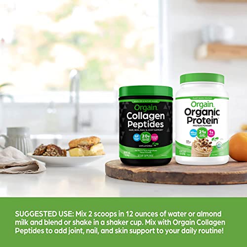 Orgain Organic Vegan Protein Powder, Iced Coffee - 21g Plant Based Protein, Gluten Free Orgain uk supplements