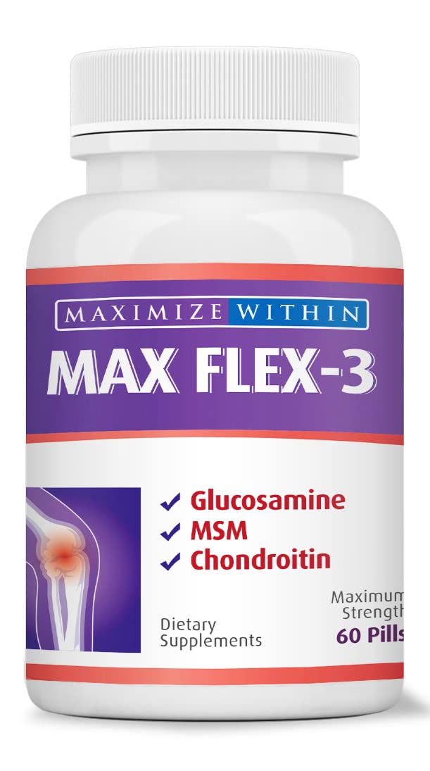 Maximum Slim Max Flex-3 Pain Relief Formula with Green Lipped Mussel - 60 Count Maximum Slim uk supplements