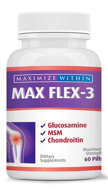 Maximum Slim Max Flex-3 Pain Relief Formula with Green Lipped Mussel - 60 Count Maximum Slim uk supplements