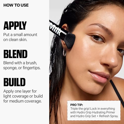 Milk Makeup Hydro Grip Hydrating Gel Skin Tint – 12HR Lightweight Buildable Coverage with Hyaluronic Acid for Natural Dewy Finish – Non-Comedogenic – 9 Medium Tan w/Warm Undertones, 1oz Milk Makeup uk supplements