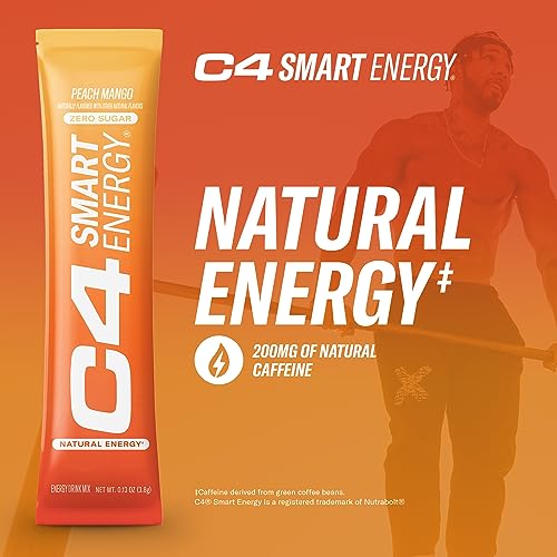 C4 Smart Energy Powder Stick Packs - Sugar Free Performance Fuel & Nootropic Brain Cellucor uk supplements