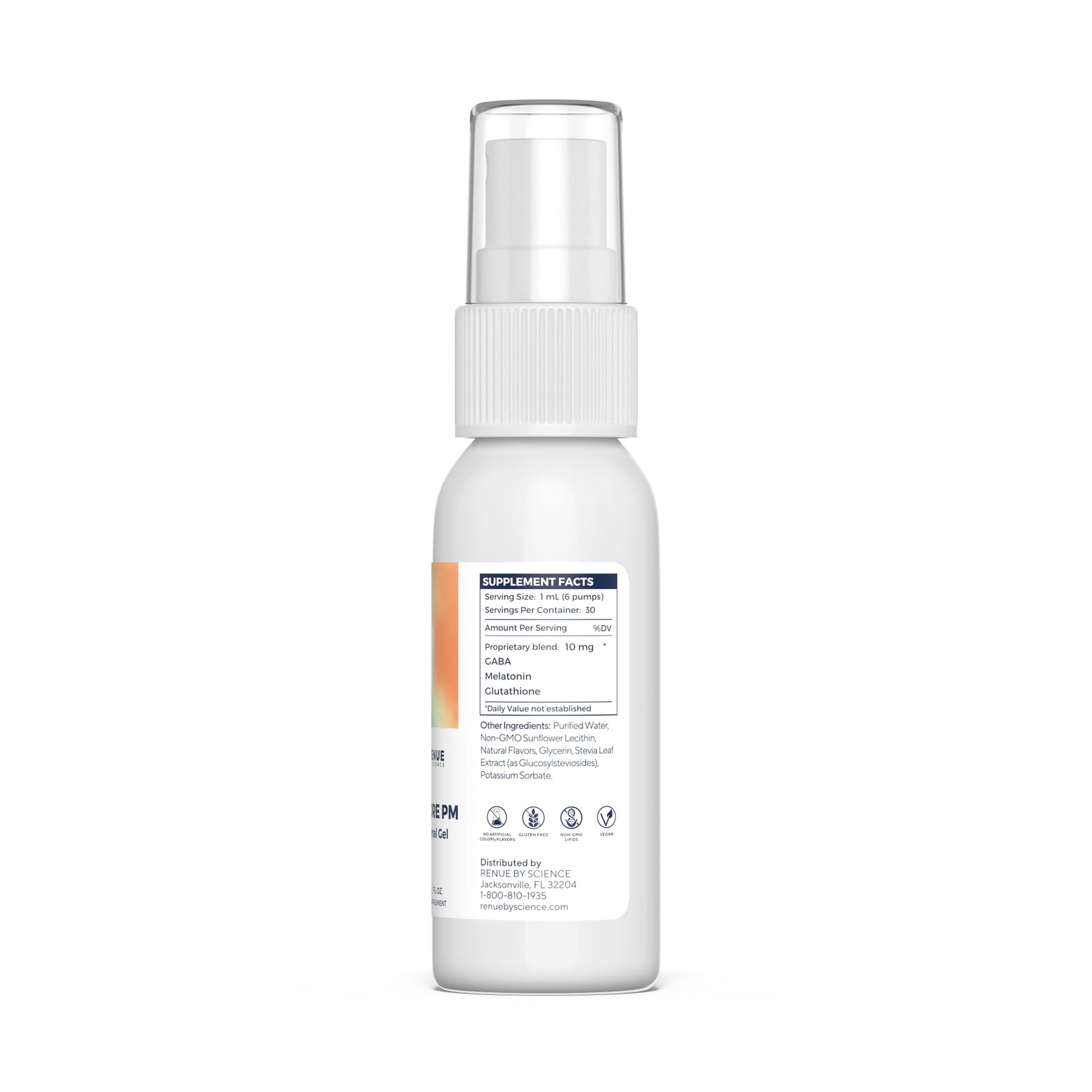Renue By Science Restore PM | Liposomal Melatonin GABA Supplement Spray | 30ml Spray with Melatonin Glutathione & GABA 10mg - Sleep Aid Melatonin | Non-GMO | Made in The USA & Third Party Tested Renue By Science uk supplements