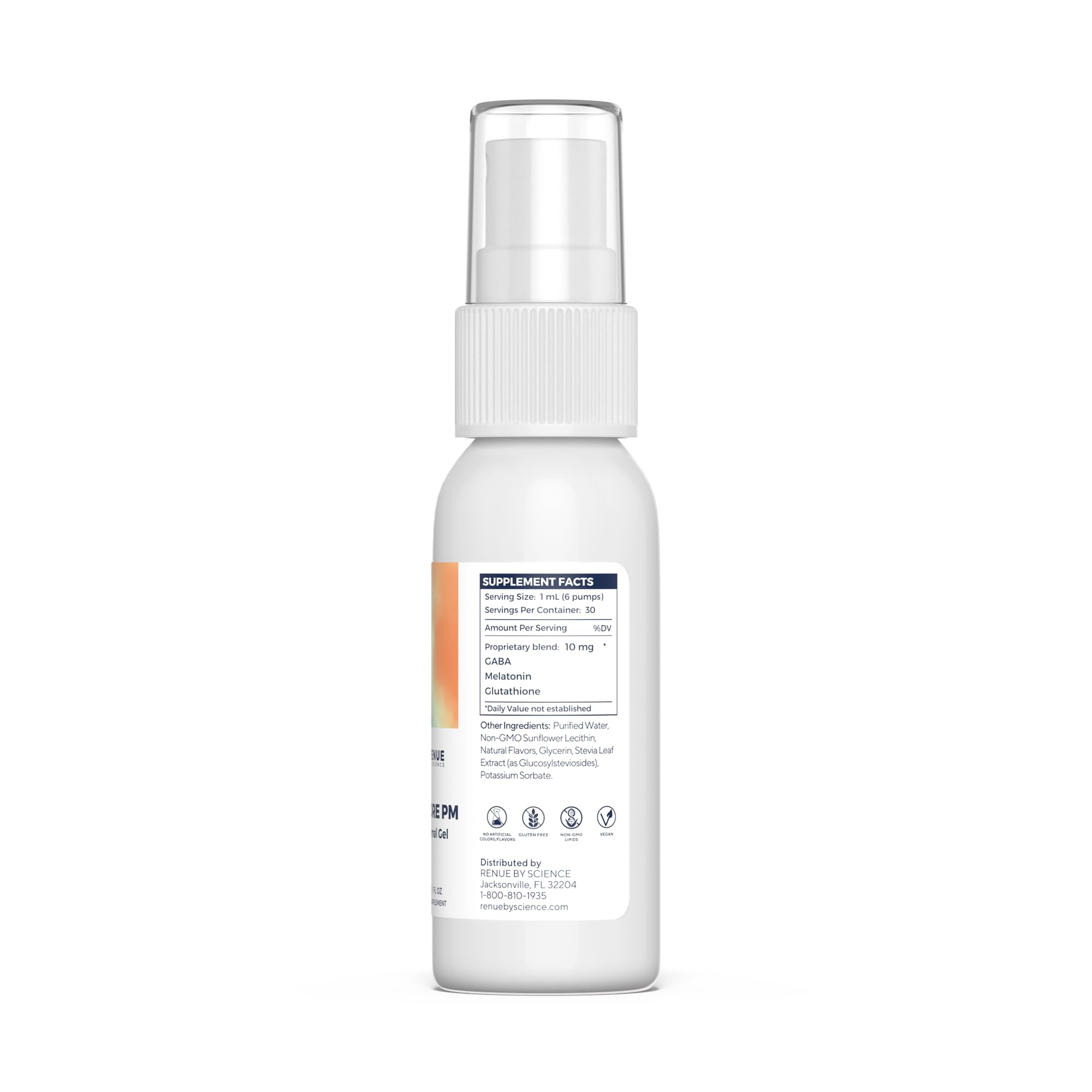 Renue By Science Restore PM | Liposomal Melatonin GABA Supplement Spray | 30ml Spray with Melatonin Glutathione & GABA 10mg - Sleep Aid Melatonin | Non-GMO | Made in The USA & Third Party Tested Renue By Science uk supplements