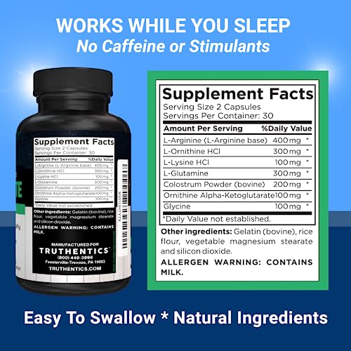 TRUTHENTICS Night Metabolism Booster for Men & Women - Night Time Fat Burner TRUTHENTICS uk supplements