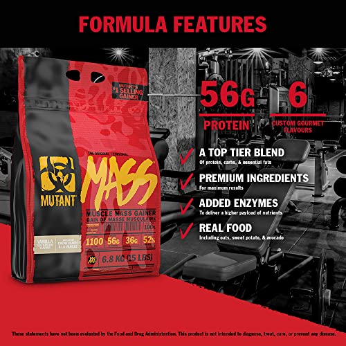 MUTANT Mass Weight Gainer Protein Powder, High-Calorie Workout Shakes Mutant uk supplements