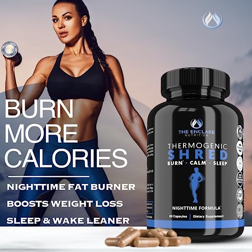 Thermogenic Shred - Fat Burner Sleep Aid Diet Pills, Appetite Suppressant for Weight Loss THE ENCLARE NUTRITION uk supplements