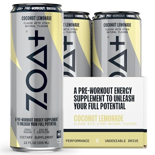 ZOA+ Pre-Workout Sugar Free Energy Drink, Orange Grapefruit - NSF Certified for Sport ZOA uk supplements