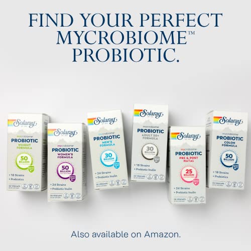 SOLARAY Mycrobiome Probiotic Women’s Formula, 24 Strains Plus Prebiotic Inulin SOLARAY uk supplements