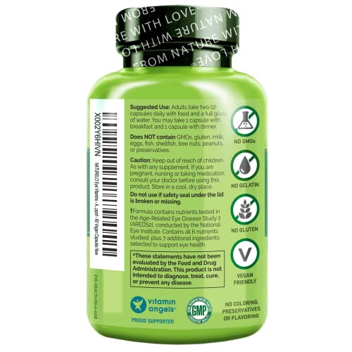 NATURELO Eye Vitamins - AREDS 2 Formula Nutrients with Lutein, Zeaxan NATURELO uk supplements