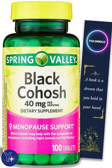 Black Cohosh Menopause Support Dietary Supplement Tablets Spring Valley YOLOMOLO uk supplements