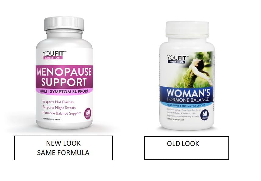 YouFit Nutrition Menopause Relief Capsules for Women - Natural Menopause Supplements for Women - Complete Day and Night Menopause Support - Reduces Hot Flashes, Stress, Night Sweats - 30 Servings YouFit Nutrition uk supplements