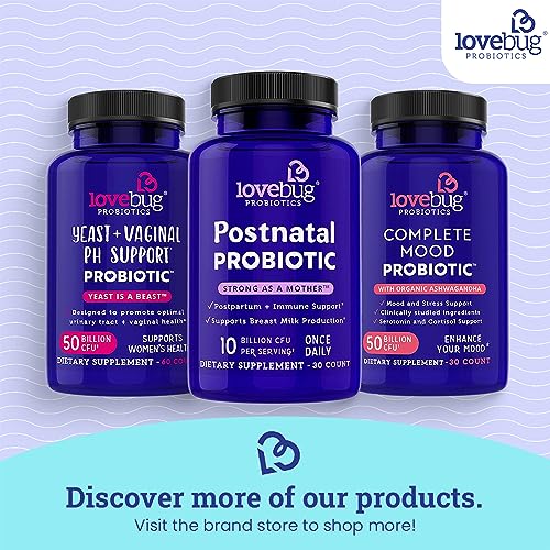 Lovebug Complete Mood Probiotic | 10 Clinically Studied Probiotic Strains & Patented lovebug PROBIOTICS uk supplements