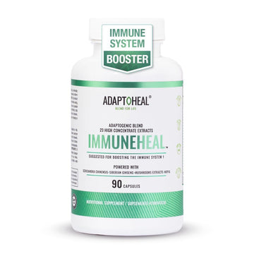 ADAPTOHEAL - Immuneheal – Adaptogen, Immune System Booster Supplement with Schisandra Chinensis, Ginseng and Mushroom Extract (90 Capsules) ADAPTOHEAL uk supplements
