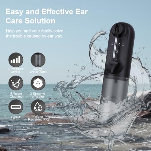 Upgraded Ear Wax Removal,Water Powered Ear Cleaner,Ear Cleaning Kit Alledge uk supplements