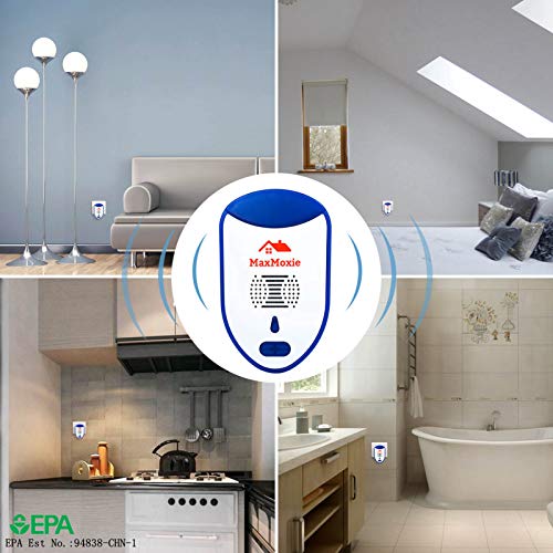 MaxMoxie Ultrasonic Pest Repeller, Humane Mice Control Electronic Insect MaxMoxie uk supplements