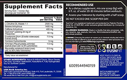 USN 3XT Max Pre-Workout Supplement Drink Mix Powder for Energy, Endurance and Pump USN uk supplements
