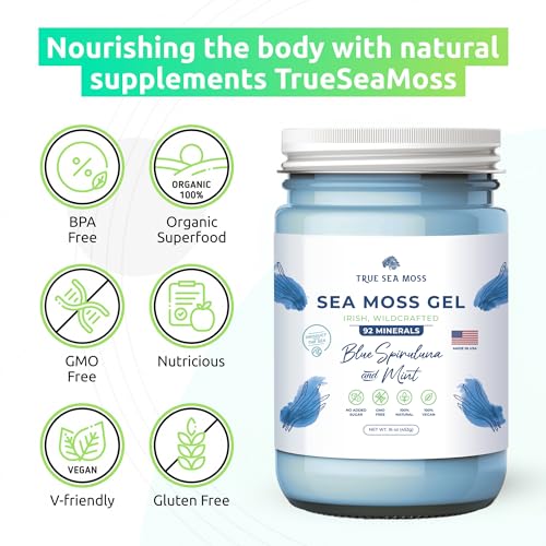 TrueSeaMoss Wildcrafted Irish Sea Moss Gel – Nutritious Raw Seamoss Rich in Minerals TrueSeaMoss uk supplements