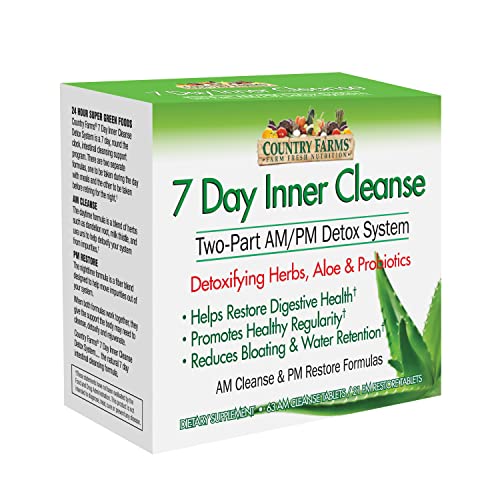 COUNTRY FARMS 7 Day Inner Cleanse, AM/PM Detox System, Detoxifying Herbs COUNTRY FARMS uk supplements
