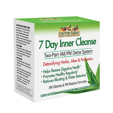 COUNTRY FARMS 7 Day Inner Cleanse, AM/PM Detox System, Detoxifying Herbs COUNTRY FARMS uk supplements