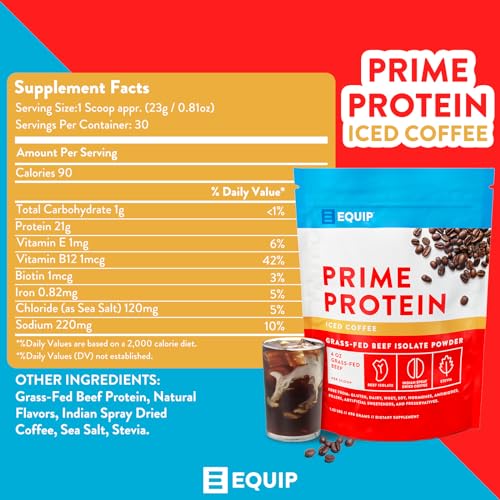 Equip Foods Prime Protein - Grass Fed Beef Protein Powder Isolate - Paleo and Keto Equip uk supplements