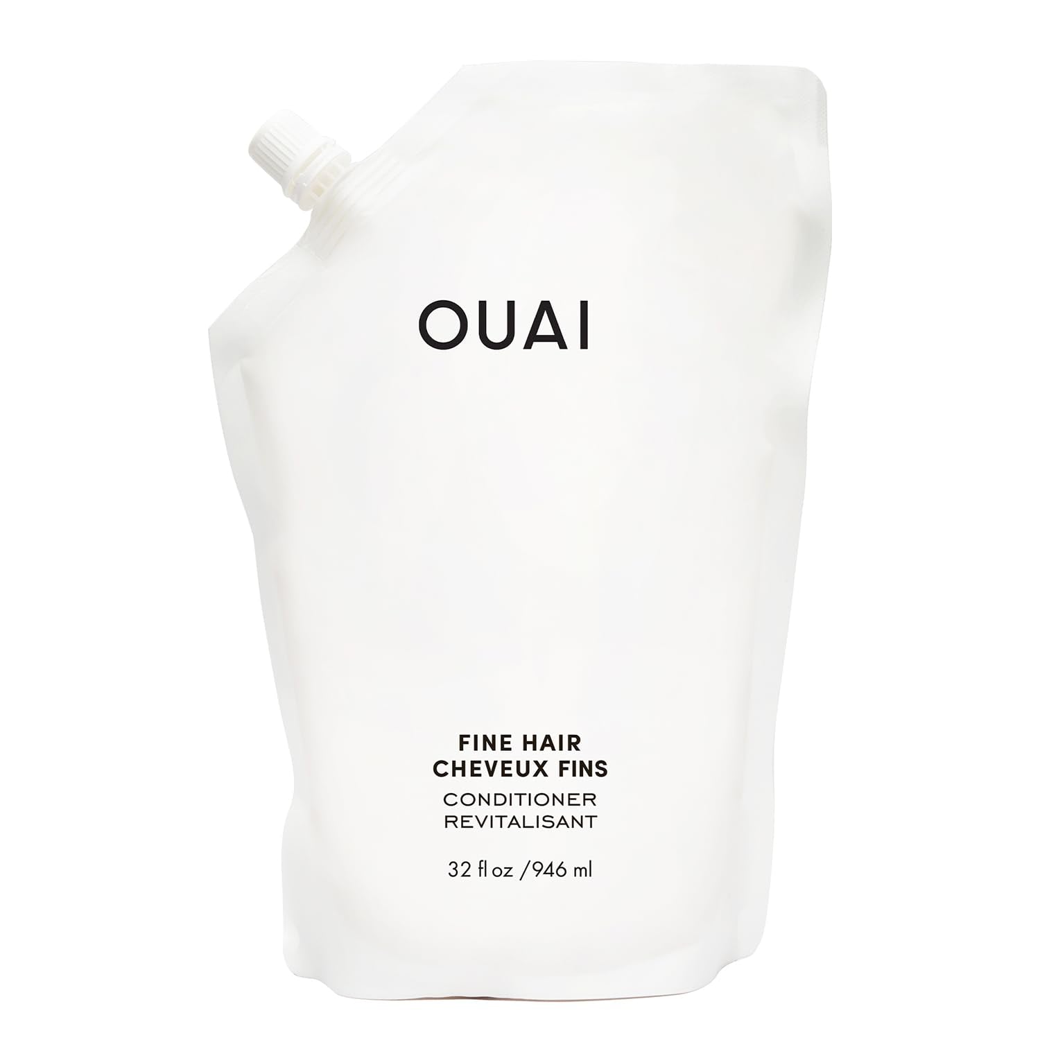 OUAI Fine Hair Conditioner Refill - Volumizing Conditioner Made with Keratin, Biotin and Chia Seed Oil - Adds Softness, Bounce and Volume - Free from Parabens, Sulfates, and Phthalates (32 Oz) OUAI uk supplements