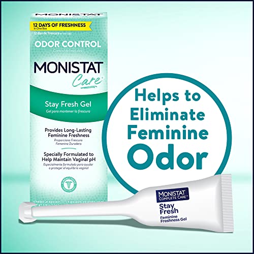 Monistat Stay Fresh Gel, Odor Eliminating Gel for Feminine Care, Fragrance Free Vaginal Gel, Prefilled Monistat uk supplements