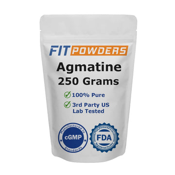 FitPowders Agmatine Sulfate Powder 250 Grams (Multiple Sizes) Strength and Pump FitPowders uk supplements