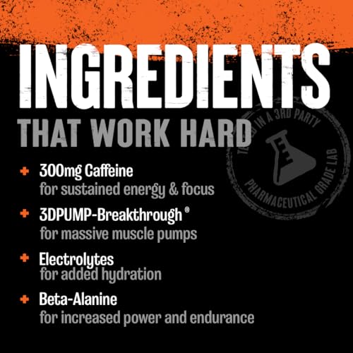 Animal Primal Muscle Hydration + Preworkout Powder – Contains Beta Alanine, 3DPump Animal uk supplements
