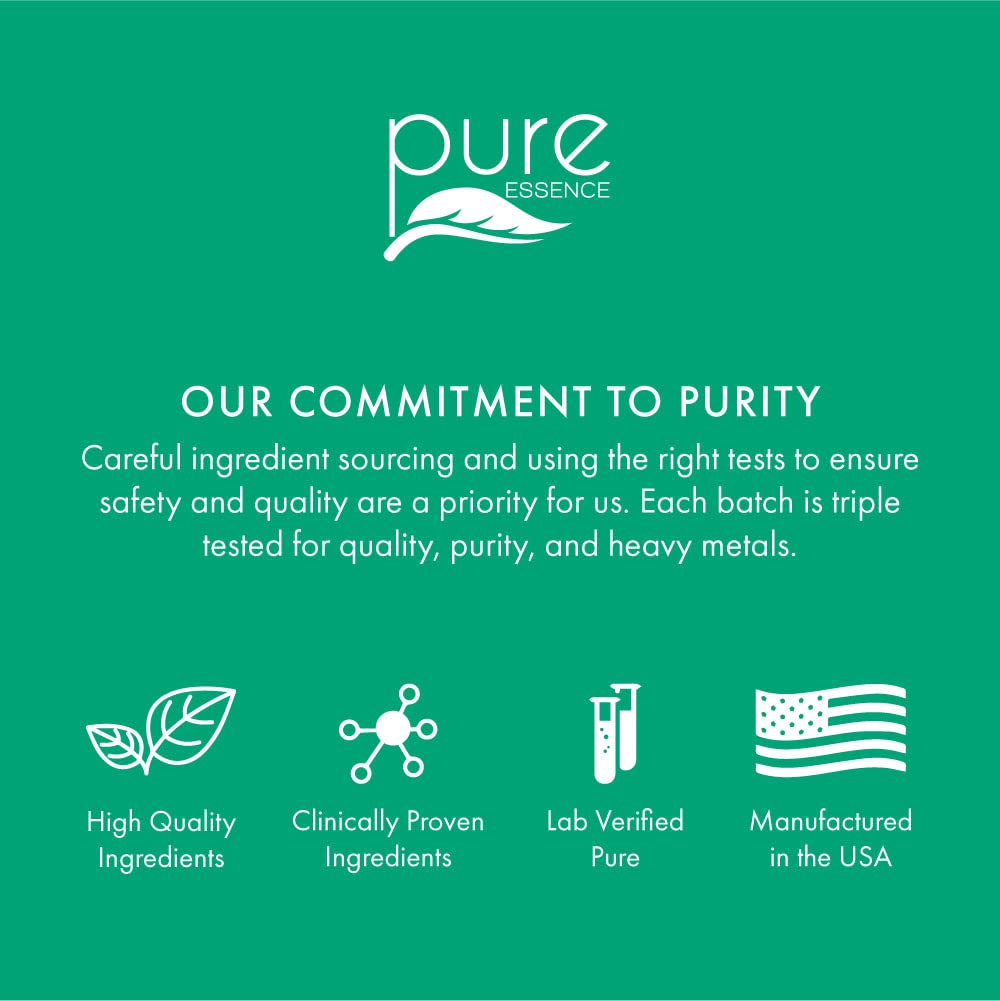 Energy Plus by Pure Essence - Caffeine Free, All Natural Herbal Energy and Focus Supplement - Smooth, No Jitters No Crash - 60 Tablets PURE ESSENCE LABS uk supplements