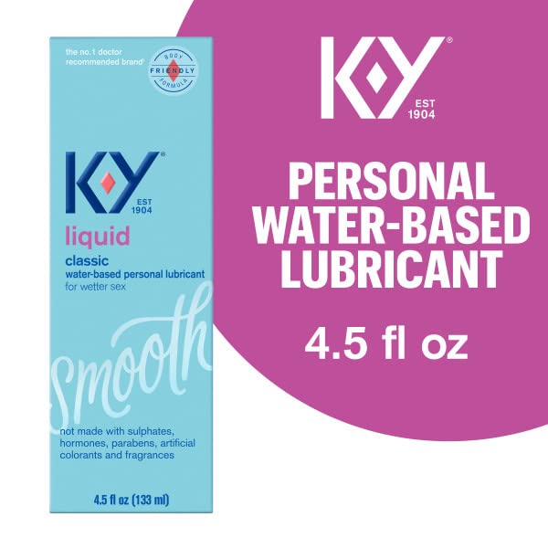 K-Y Liquid Personal Lubricant, Natural Feeling Water Based Lube For Women, Men & Couples K-Y uk supplements