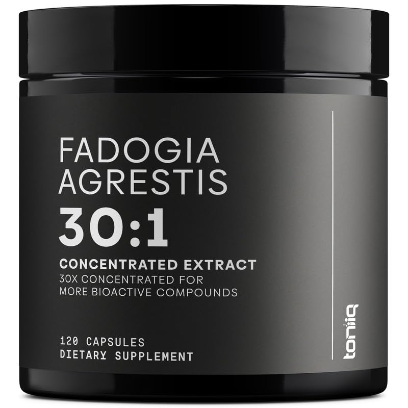 Toniiq Fadogia Agrestis - Ultra High Potency 30:1 Extract - 1200mg Per Serving - Highly Concentrated - Third-Party Lab Tested - 120 Capsules Toniiq uk supplements