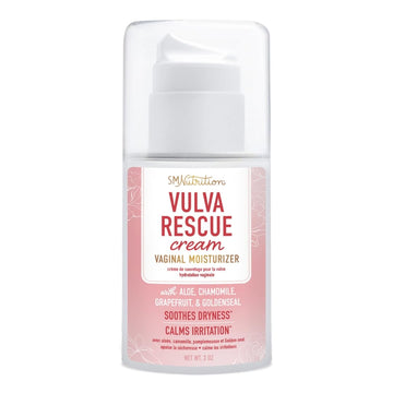 Vulva Rescue Moisturizer Cream | 3oz. PUMP | Soothes Vaginal Itch & Dryness | No Estrogen or Fragrance SMNutrition uk supplements