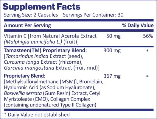 Nordic Healthy Living Joint Food AS SEEN ON TV | Powered by Clinically Studied Tamasteen | Joint Mobility and Comfort with Triple Action Formula (1 Month Supply) Nordic Healthy LivingBuy Supplements Australia