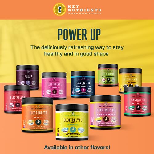 Key Nutrients Electrolytes Powder - Tropical Peach Mango Drink Mix 90 Servings KEY NUTRIENTS uk supplements