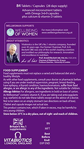 Vitabiotics Wellwoman Max, 84 Capsules Vitabiotics uk supplements