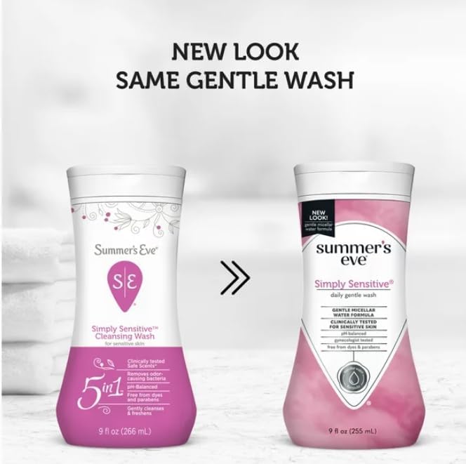 Summer's Eve Cleansing Wash | Simply Sensitive | 9 Ounce | pH-Balanced | Dermatologist & Gynecologist Summer's Eve uk supplements