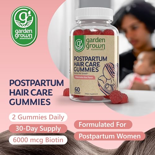 Womens Postpartum Hair Loss Gummies - Formuated for Postnatal Hair Care, Growth Garden Grown Essentials uk supplements
