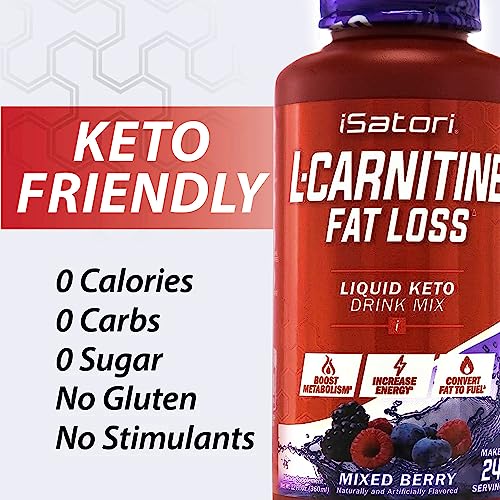 iSatori L-Carnitine Liquid Metabolic Enhancer and Energy Booster - Health and Fitness iSatori uk supplements