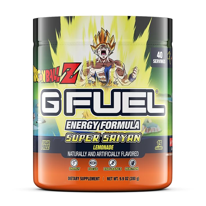 G fuel Dragon Ball Z Energy Powder, Sugar Free, Clean Caffeine Focus Supplement G fuel uk supplements