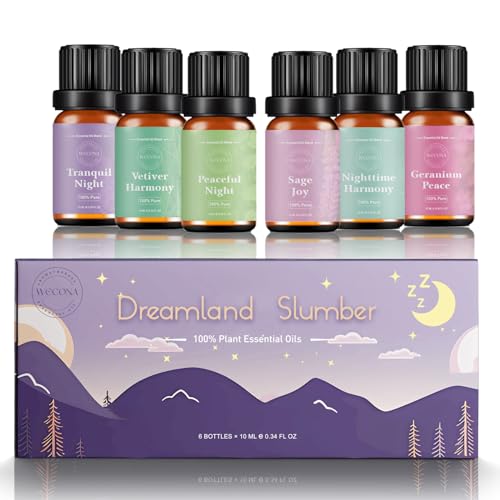 WECONA Essential Oils for Diffusers For Home - Dreamland Slumber Aromatherapy Oils Set WECONA uk supplements