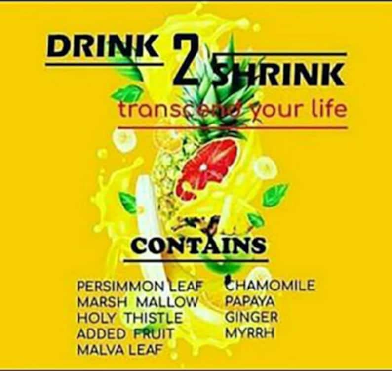 4 Week drink2Shrink Detox Formula Start Losing That Stubborn Belly Fat! (Green Apple) Heath Secret uk supplements