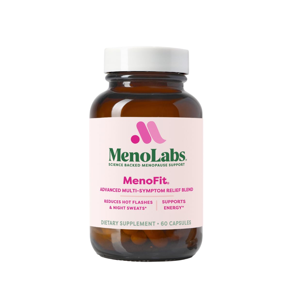 MENOLABS MenoFit, Menopause Supplements for Women - 60 Capsules - Advanced Women’s Probiotic with Vitamins and Red Clover for Gut Health, Hot Flashes and Hormone Balance for Women MENOLABS uk supplements