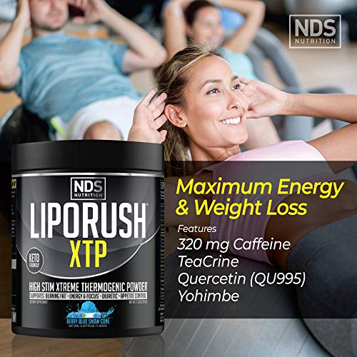 LIPORUSH NDS Nutrition XTP Thermogenic Fat Burner with L-Carnitine - Energy, Focus LIPORUSH uk supplements
