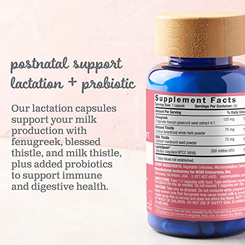 Mommy's Bliss Postnatal Lactation Support Supplement with Probiotics: Support Breastfeeding Mommy's Bliss uk supplements