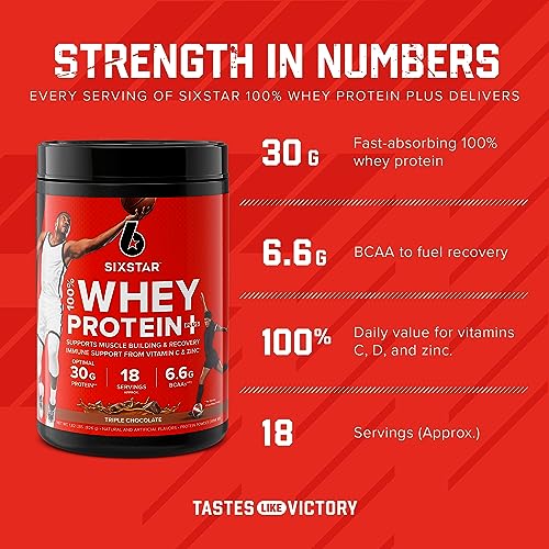 Six Star Elite Series 100% Whey Protein Plus Triple Chocolate 1.8lbs US Six Star uk supplements
