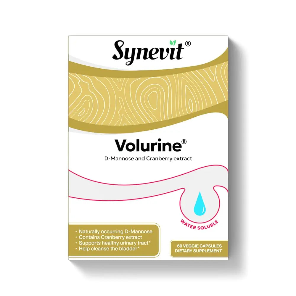 Volurine® D-Mannose & Cranberry Complex for Urinary Tract Health | 30 Capsules Synevit uk supplements