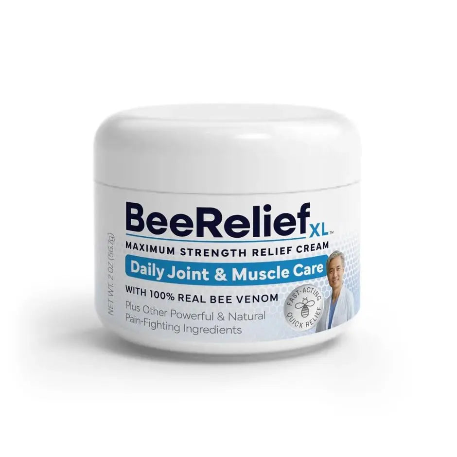 BeeReliefXL Maximum Strength Premium Joint Cream with Real USA Bee Venom, Daily Joint & Muscle Care, Fast-Acting BeeReliefXL uk supplements