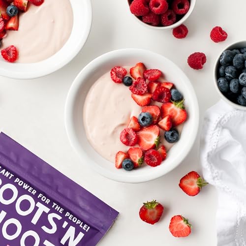 Roots 'n Shoots Vegan Protein, Shake, Berry Flavour, with Added B12, 26g Protein ROOTS 'N SHOOTS uk supplements