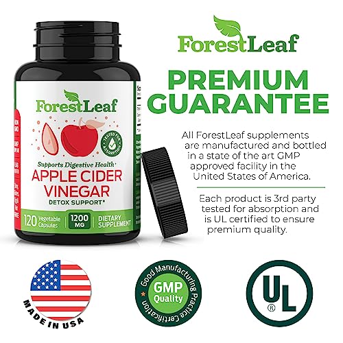 ForestLeaf - Apple Cider Vinegar Capsules with Cayenne Pepper Powder 1200mg ForestLeaf uk supplements